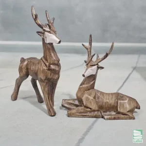 مجسمه گوزن مجموعه 2 عددی